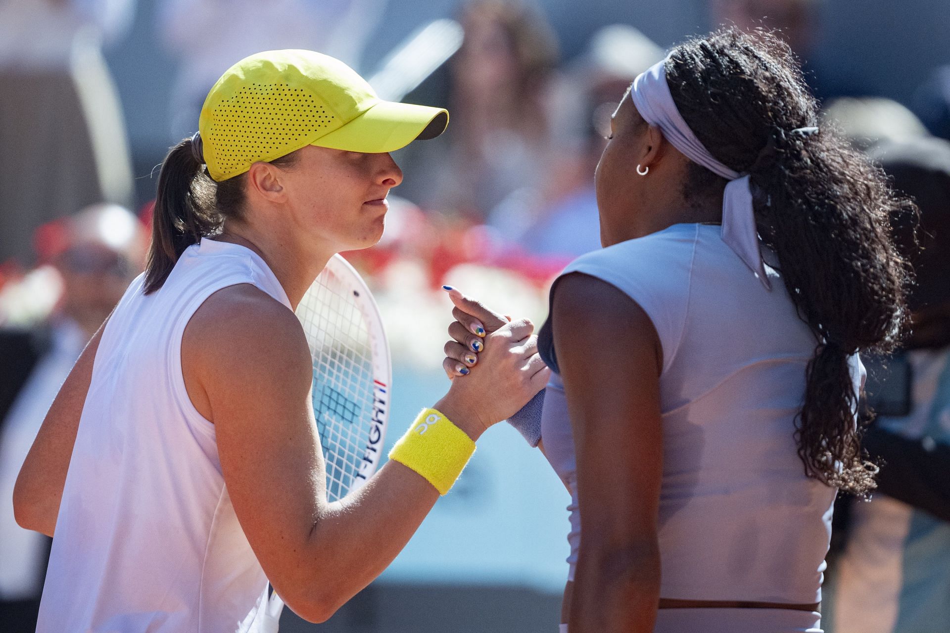 Iga Swiatek and Coco Gauff at the Madrid Open - Source: Getty